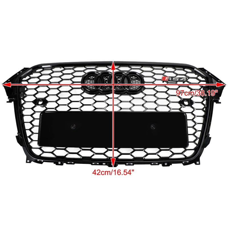 Błyszcząca czarna osłona zderzaka przedniego w stylu RS4 do Audi A4 S4 2013-2016