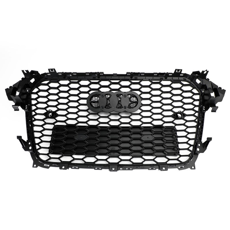 Glanssvart RS4-stil frontstøtfangergrill for Audi A4 S4 2013-2016