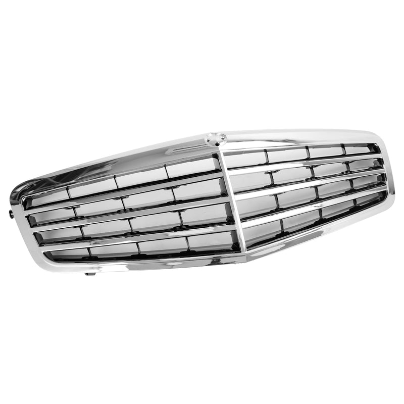 Pasuje do mercedes-benz klasy E W212 E350 E550 2010-2013 chromowany przedni grill