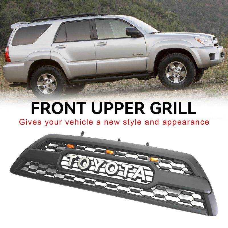 Toyota 4Runner 2006-2009 TRD PRO Style etupuskurin säleikkö LEDillä