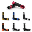 7/8 22mm Motorcycle Racing Bike Custom Rubber Gel CNC Aluminum Hand Grips 1Pair