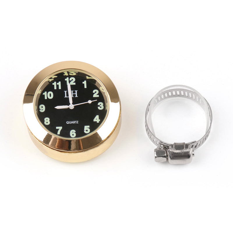 Reloj universal de montaje en manillar de motocicleta de 7/8 a 1 para Cruiser Generic