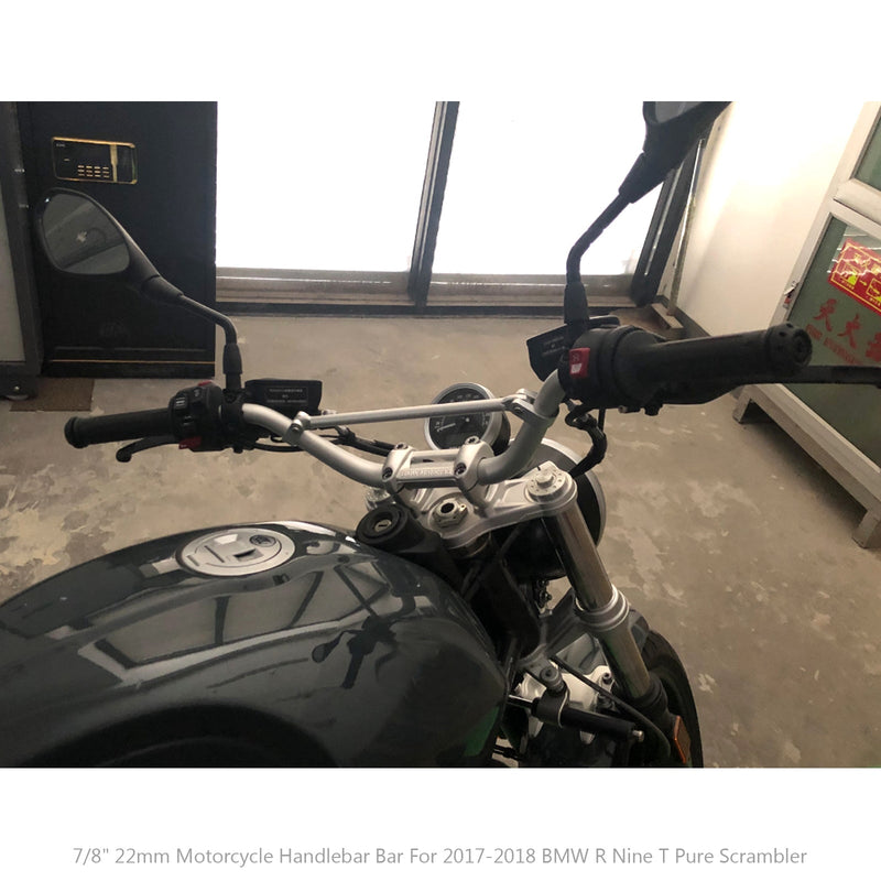 7/8 22mm moottoripyörän ohjaustanko korkean nousun vetotanko BMW R NINE T 2017 2018 Generic