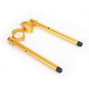 Cafe Racer CNC 7/8 Guiador Racing Ajustável 50mm Clip-On Garfo Motocicleta Genérico