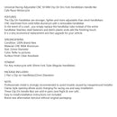 Cafe Racer CNC 7/8 Guiador Racing Ajustável 50mm Clip-On Garfo Motocicleta Genérico