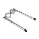 Cafe Racer CNC 7/8 Guiador Racing Ajustável 50mm Clip-On Garfo Motocicleta Genérico