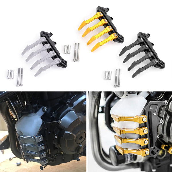 Black Reservoir Water Coolant Protector Guard For Yamaha FZ07 MT07 MT-07 14-19
