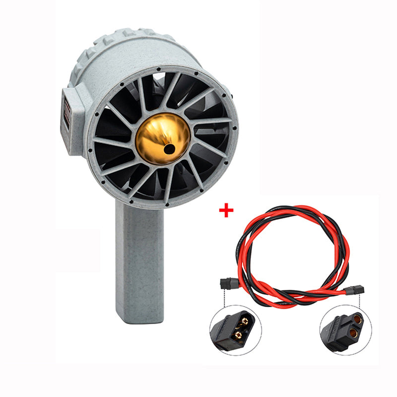 Conjunto de ventilador de 12 lâminas Ventilador de turbina violenta Ventilador de poeira industrial Turbofan Branco