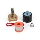 1/4" DC 12V Messing Normalt lukket elektrisk magnetventil BSP Gas Vand Luft N/C