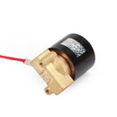 1/4" AC 220V Mässing Normalt stängd elektrisk magnetventil BSP Gas Vatten Luft N/C