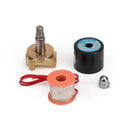 1/4" AC 220V Mässing Normalt stängd elektrisk magnetventil BSP Gas Vatten Luft N/C