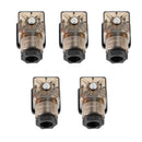 5 stk gennemsigtige magnetventilspoler -besparende plug-in spændingstilbehør