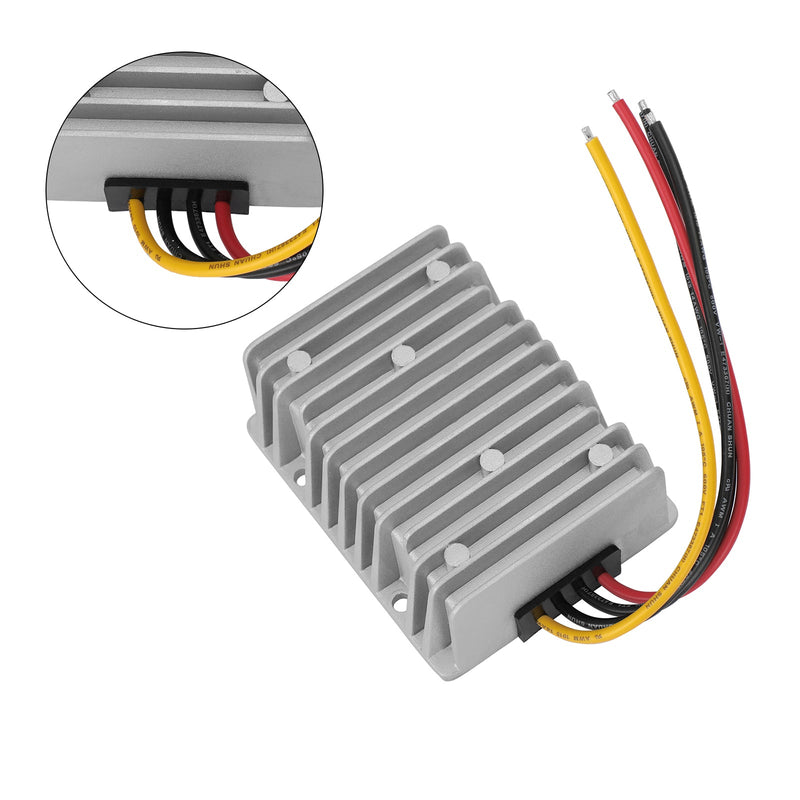 Vattentät 48V till 24V 20A steg ned DC/DC-strömomvandlarregulator