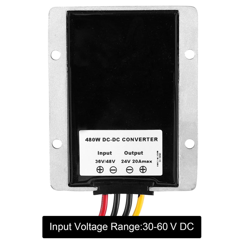 Vattentät 48V till 24V 20A steg ned DC/DC-strömomvandlarregulator