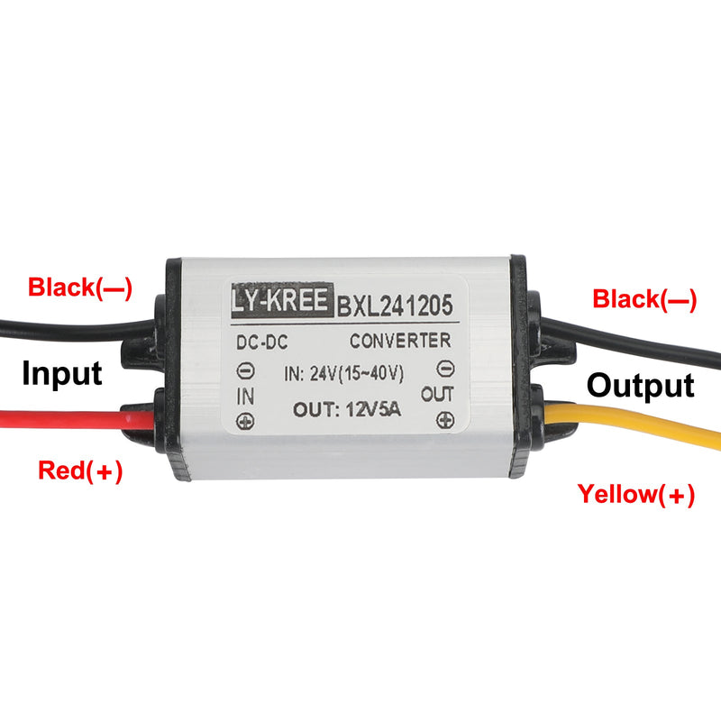 DC Buck Converter 24V bis 12V 1/2/3/5A wasserdichtes Netzteilmodul