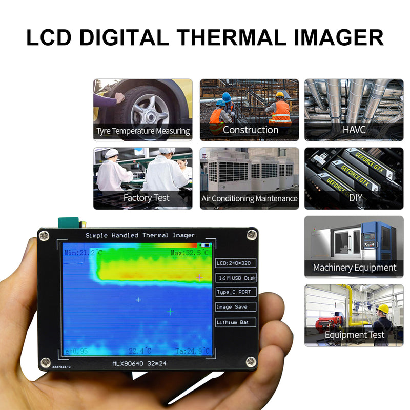 MLX90640 2,8" câmera de imagem térmica Câmera de imagem térmica para reparos eletrônicos