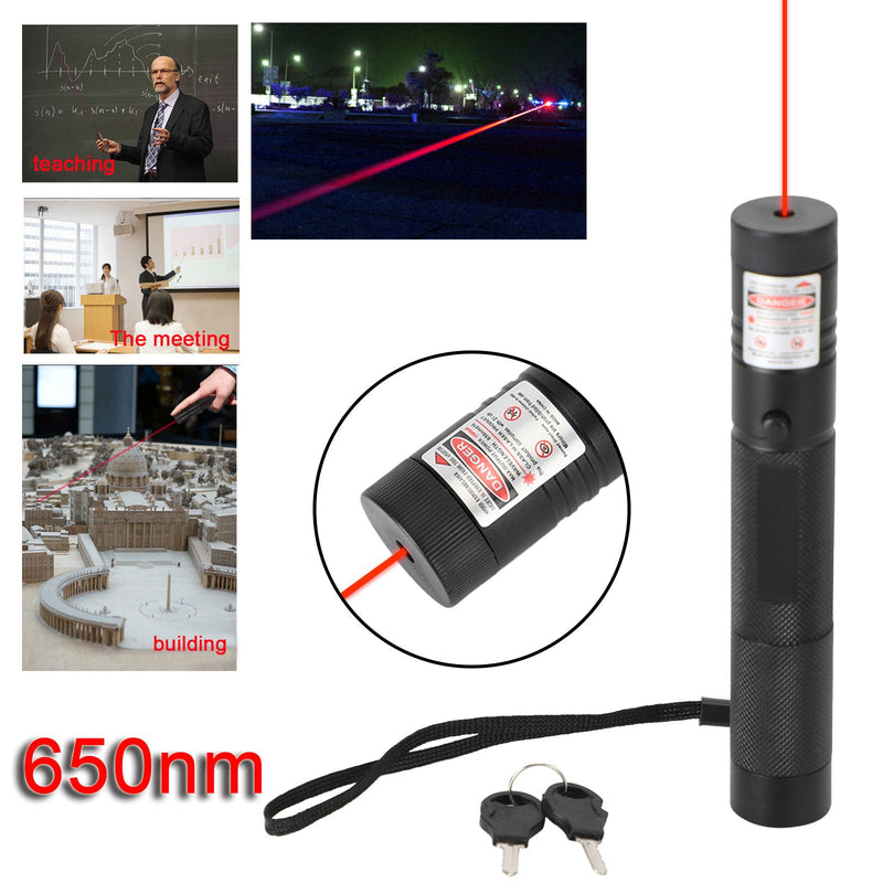 Oppladbar 900 Mile Red Laser Pointer Lazer Pen 650nm synlig stråle