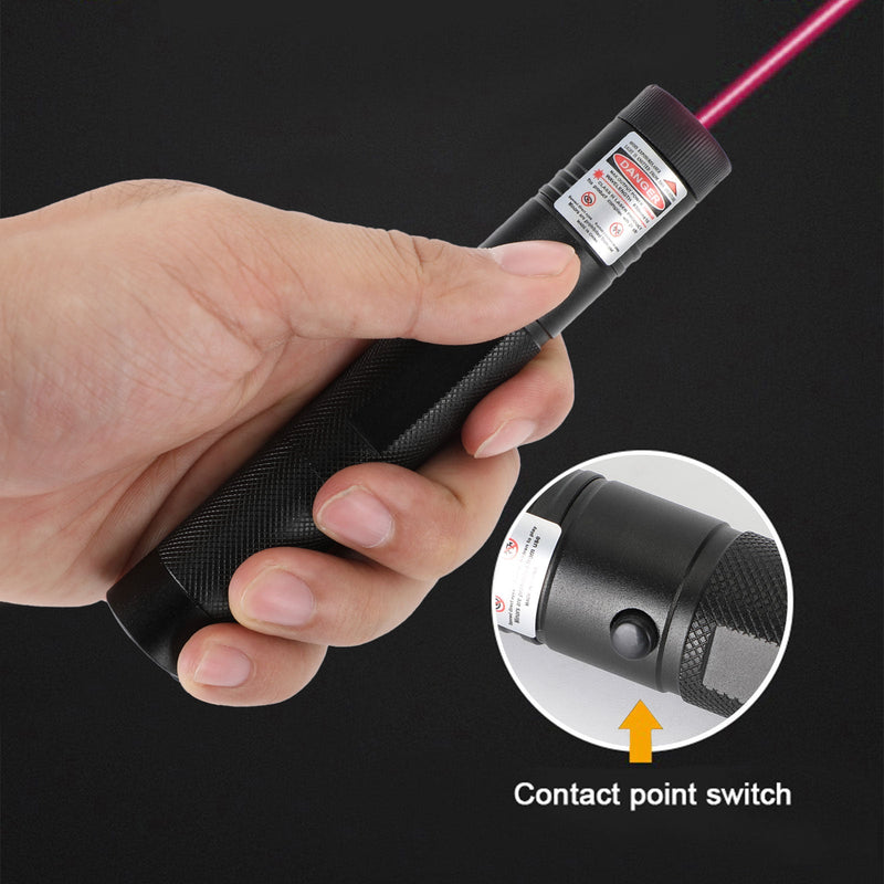 Oppladbar 900 Mile Red Laser Pointer Lazer Pen 650nm synlig stråle