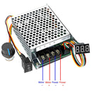DC 10-55V MAX 60A PWM Motorhastighedsregulator CW CCW Vendbar 12V 24V 36V