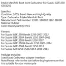 Nástavce sacího potrubí karburátoru pro Suzuki GSF1250 Bandit 2007-2012