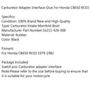 Paket med 4 Förgasarhållare Insugningsrörsskydd för Honda CB650 RC03 1979-1982 Generic