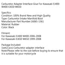 Vergaser-Ansaugkrümmer-Gummimanschetten für Kawasaki EJ 400/650 W 400 2006-2008 Generic