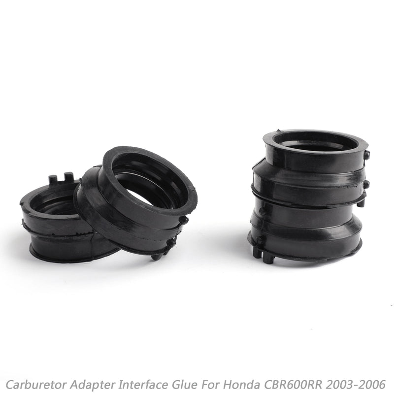 Botas de carburador de borracha para Honda CBR 600RR 2003-2006 2004 2005 Genérico