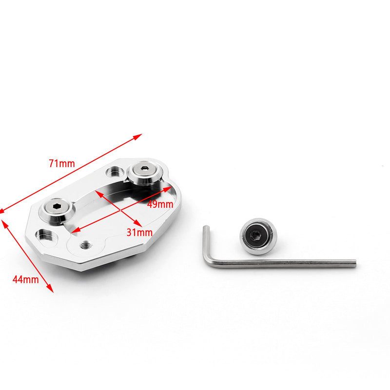 Sidostöd Kickstand Plate Pad för Kawasaki ZX 6R 10R Z1000 ER6N/F Z800 VERSYS Generic