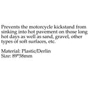 Suporte de plástico para motocicleta, placa de suporte para motociclista, preto genérico