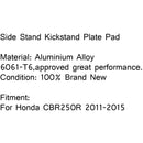Zvětšit podložku podložky bočního stojanu pro Honda CBR250R 2011-2015 Generic