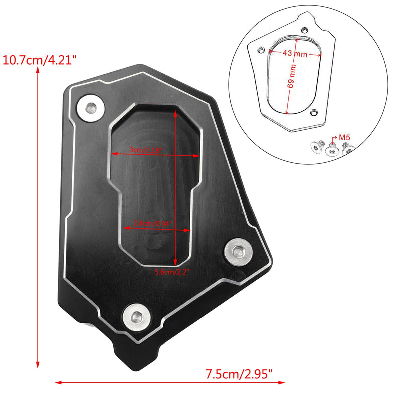 Caballete lateral ampliar placa de extensión para BMW R1200 GS Adv 14-16 Generic