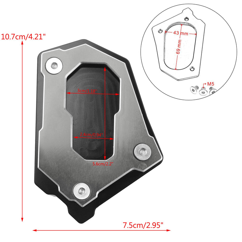 Caballete lateral ampliar placa de extensión para BMW R1200 GS Adv 14-16 Generic