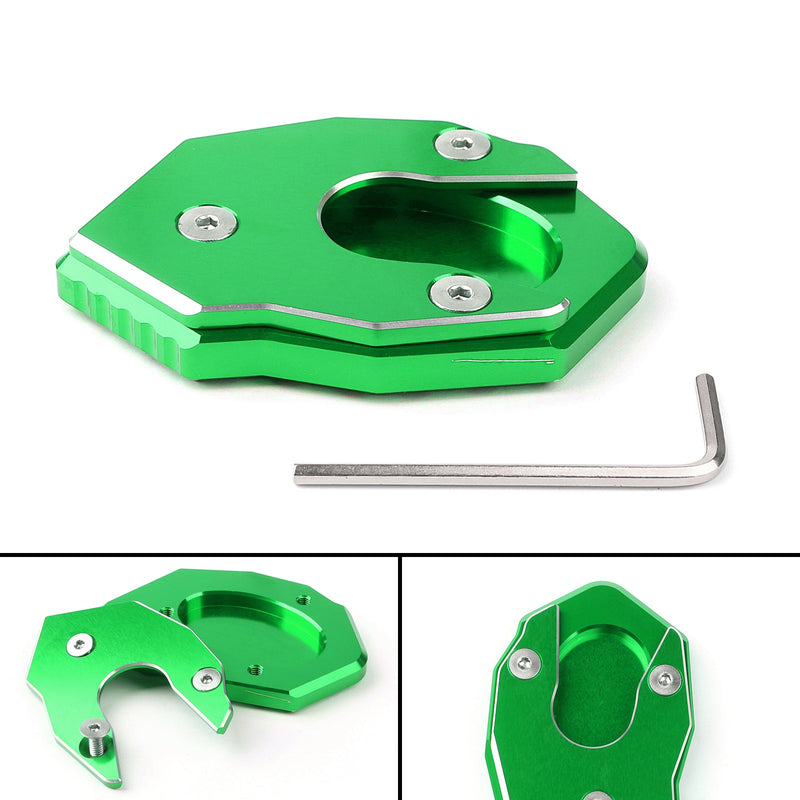 Kickstand sideplate stativ forlengelsespute for Kawasaki Z1000 Z800 ZX-10R ER6F Generisk