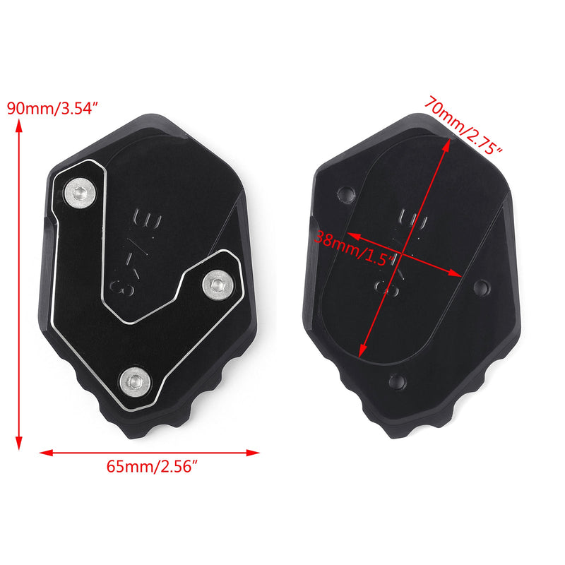 Almohadilla de extensión de placa de soporte lateral para BMW R1200GS LC 2013-18 F750GS 18-19 genérico