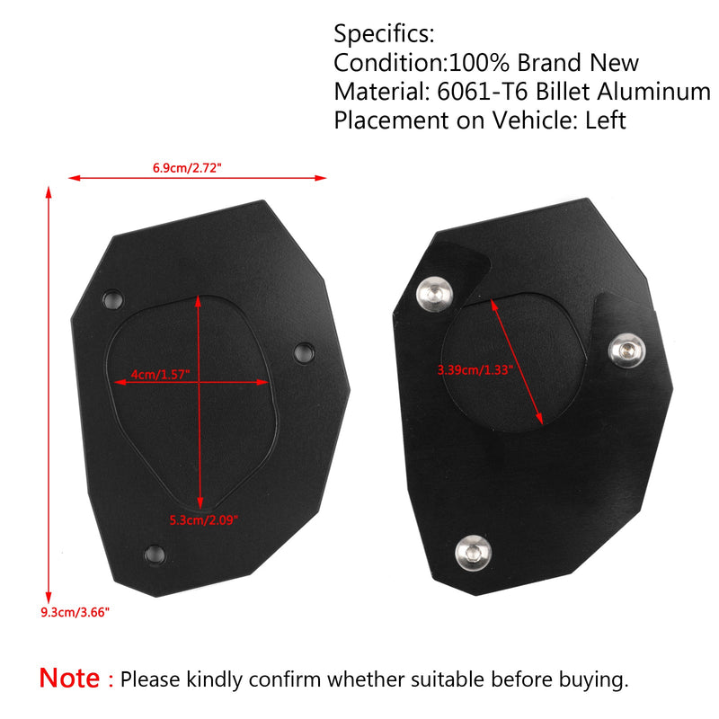 CNC Kickstand Side Plate Stand Extension Pad For BMW G31GS 217-18 