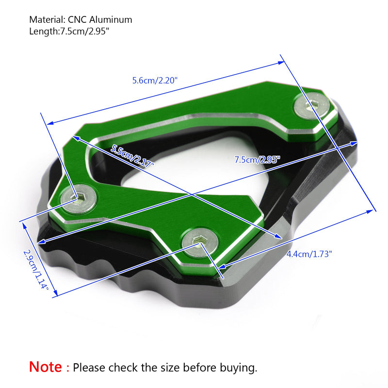 Jalustan sivutuen pehmustelevy CNC-alumiini malleihin YAMAHA MT-10/FZ-10 2016-2018 Generic