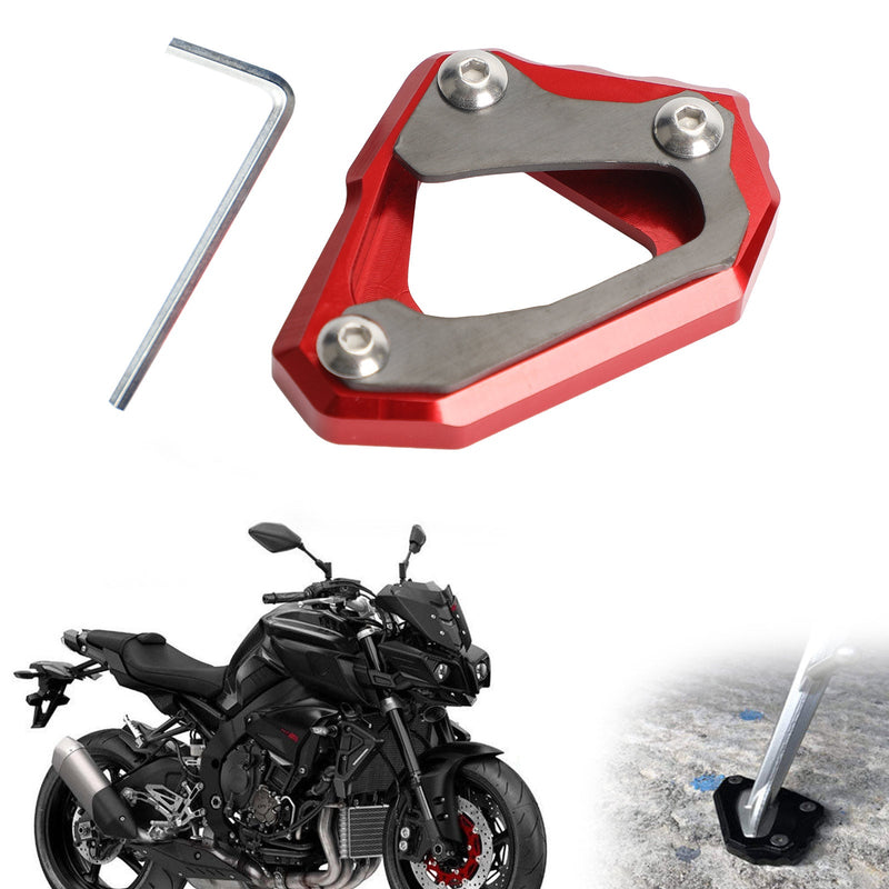 Kickstand Side Stand Pad Plate CNC Aluminium For YAMAHA MT-10/FZ-10 2016-2018 Generisk