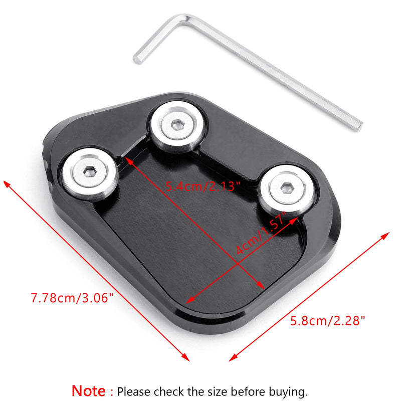 1x kickstand sidostöd förlängningsdyna för Honda CBR250RR 2017-2018 Generic