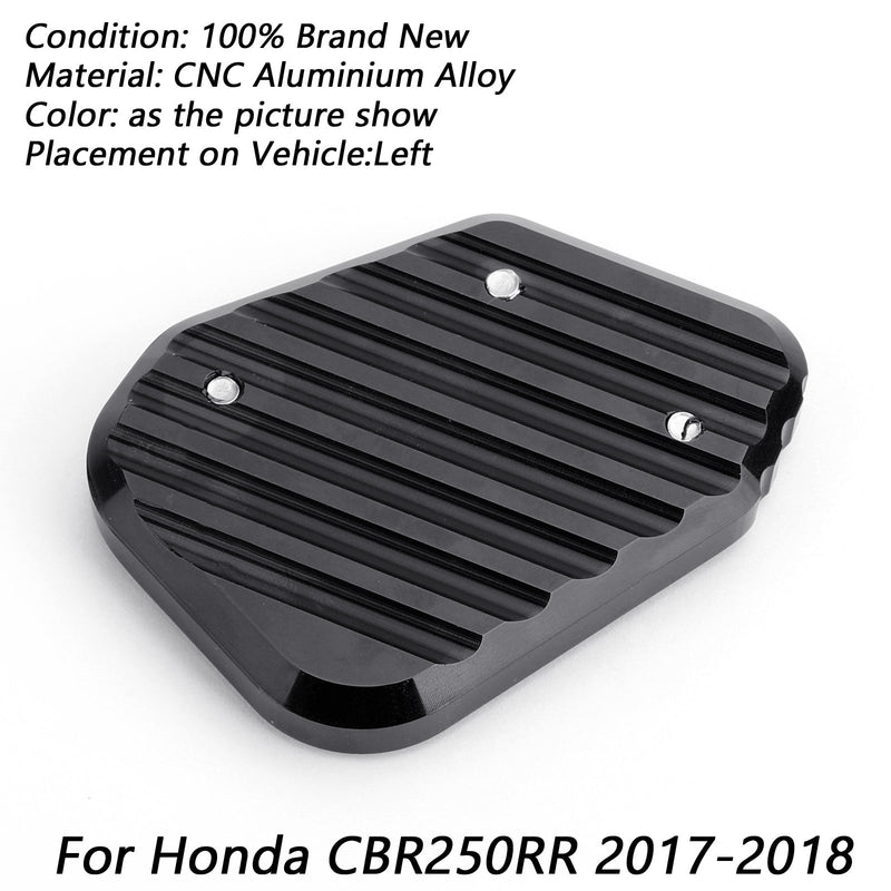 1x kickstand sidostöd förlängningsdyna för Honda CBR250RR 2017-2018 Generic