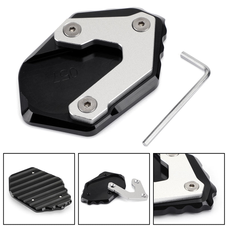 CNC Moto Side Stand Extension Side Stand Forstørrelsesplate for BMW F750GS 2018-2019 Generisk