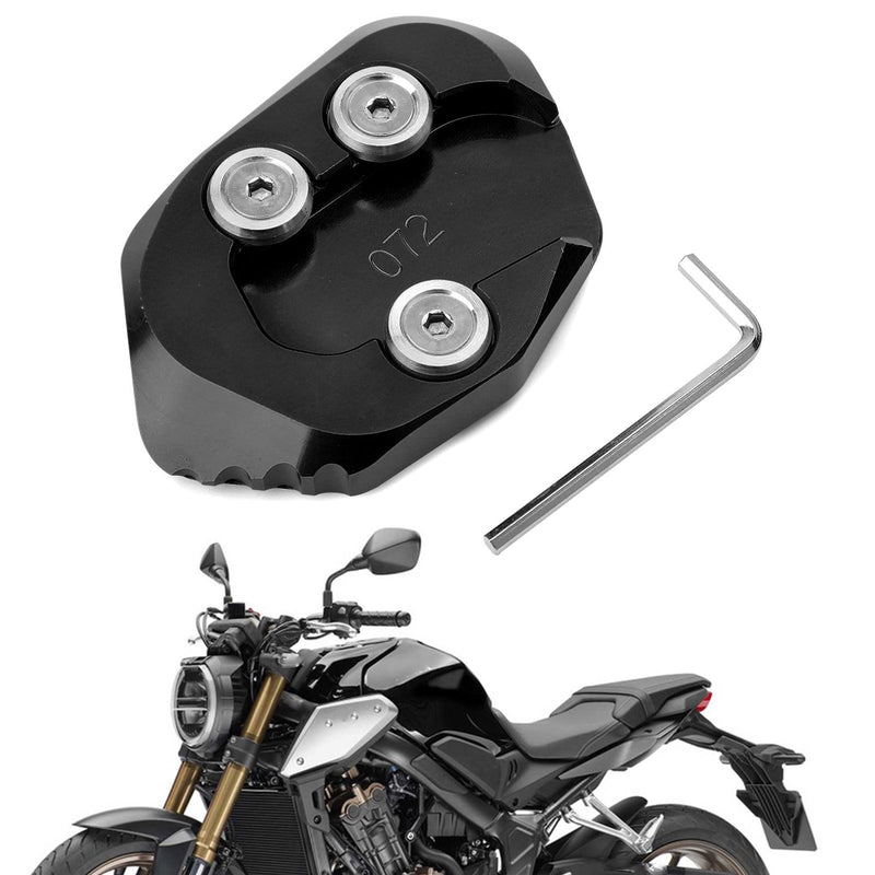 Moto Side Stand Extension Kickstand Forstørrelsesplate for HONDA CB1000R 2018-2019 Generisk