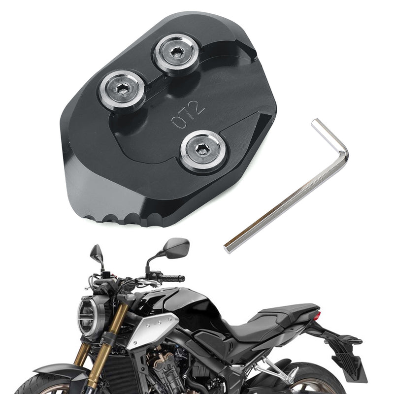 Moto Side Stand Extension Kickstand Forstørrelsesplate for HONDA CB1000R 2018-2019 Generisk