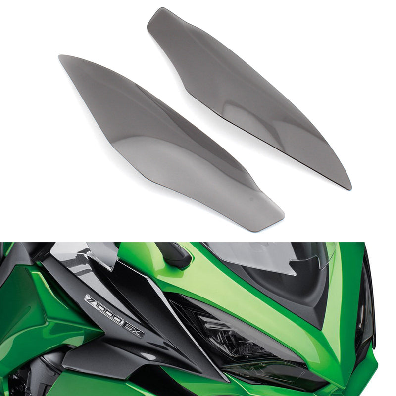 Etuvalon linssisuoja sopii mallille Kawasaki Ninja 1000 Z1000Sx 17-20 Smoke Generic