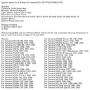 Ignition Switch Lock Keys For Yamaha DT125R XT6KN TZR25 FJ6 XJ75