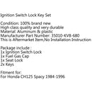 Ignition Switch Fuel Gas Cap Cover Key Lock Set For Honda CH125 Spacy 1984-1996