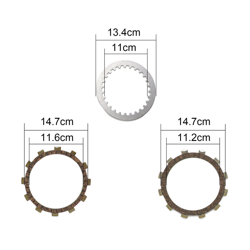 Kupplungs -Kit -Stahl- und Reibungsplatten für Yamaha TT600 XT400 XT500 XT600 SRX400