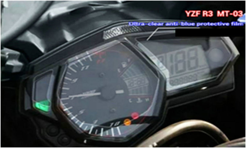 Cluster Kratzschutzfolie Displayschutzfolie passend für Yamaha YZF R3 MT-03 15-16 Generic