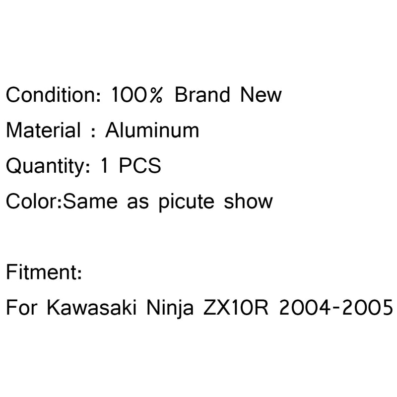 Alumiininen musta jäähdytin Kawasaki Ninja ZX10R ZX-10R ZX 10R 2004-2005