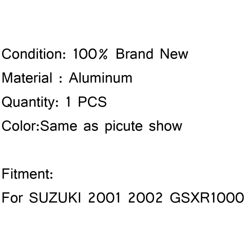 Ersättnings kylare i aluminium för SUZUKI 2001 2002 GSXR1000 Generic