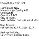 Garrafa de reserva do líquido refrigerante do tanque do excesso do radiador para yamaha YZF-R1 15-24 genérico